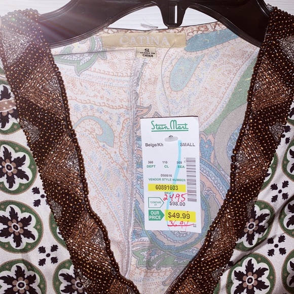 ALL TOPS 3/$20 •  Beaded Blouse - Picture 3 of 3